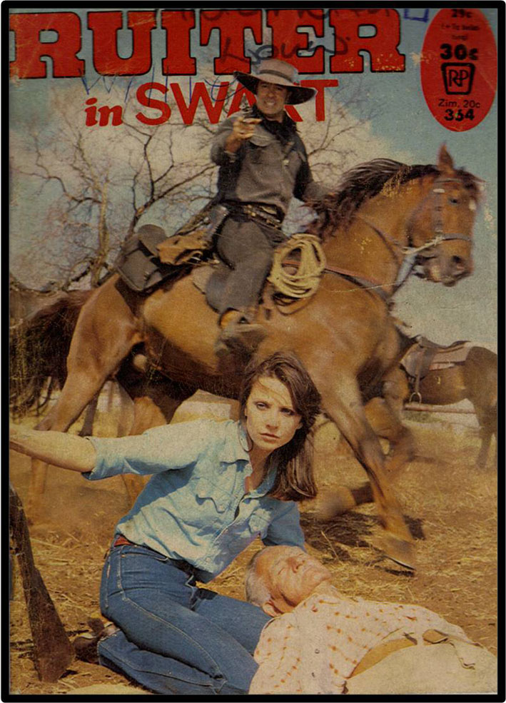 Ruiter in Swart